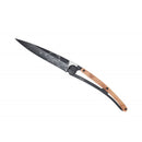 Deejo Black 37g Knife with Juniper Handle, Trout