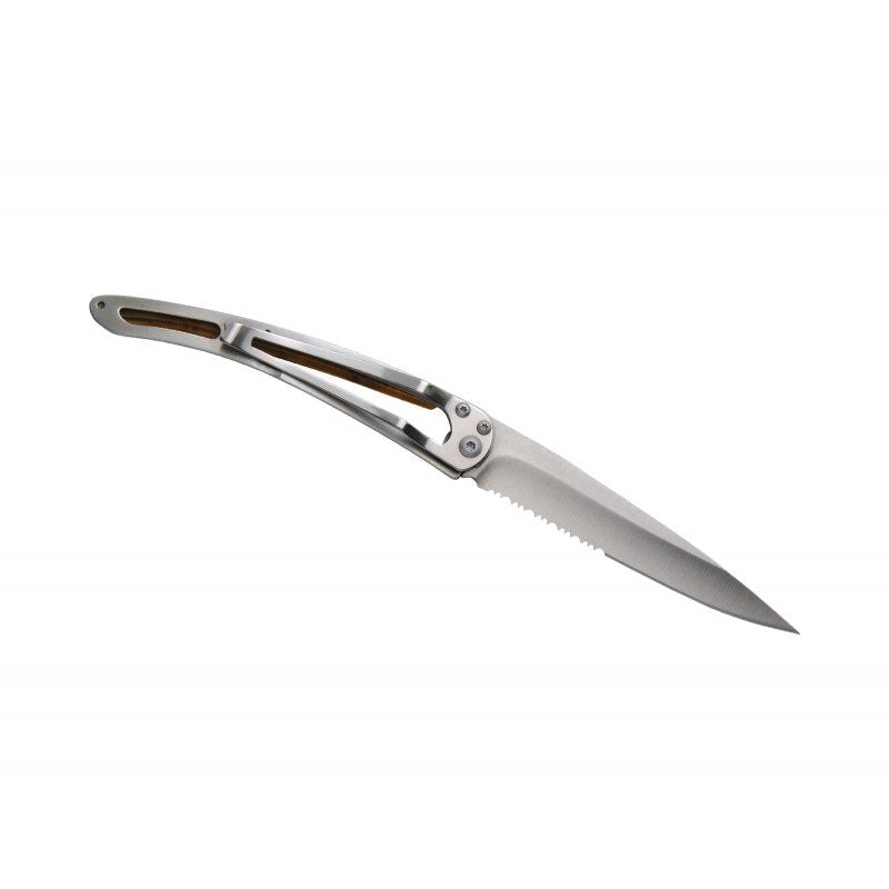 Deejo Serrated 37g Knife with Juniper Handle