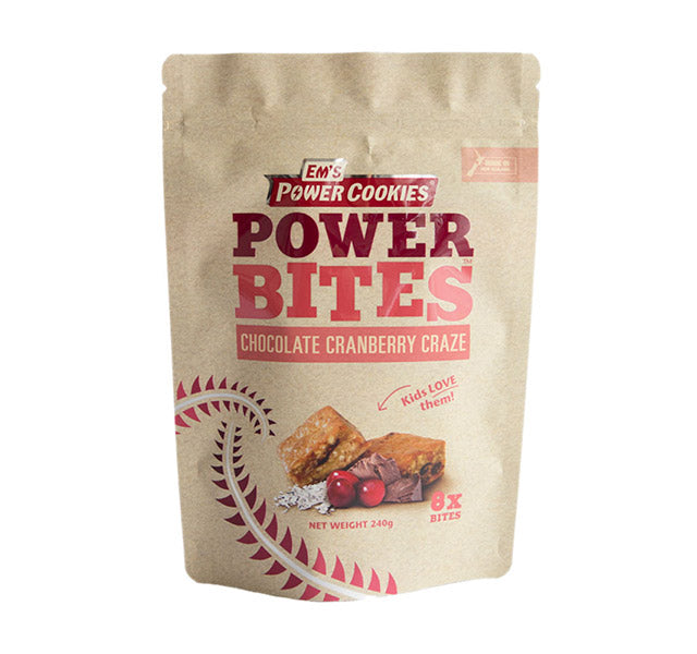 Em's Power Bites Pouch, Chocolate Cranberry Craze
