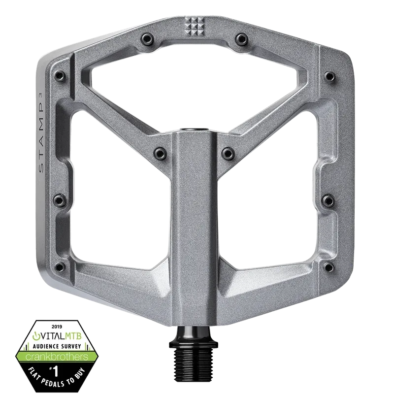 Crankbrothers MTB Pedal Stamp 3 Large Grey Magnesium