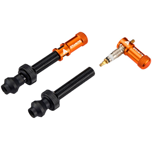 Granite Designs CNC Valve Stem / Cap Pair With Valve Core Removing Function