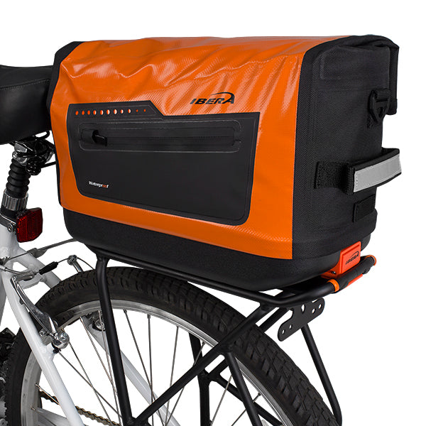 Ibera Waterproof Commuter Bag Orange 15L Quick Clip
