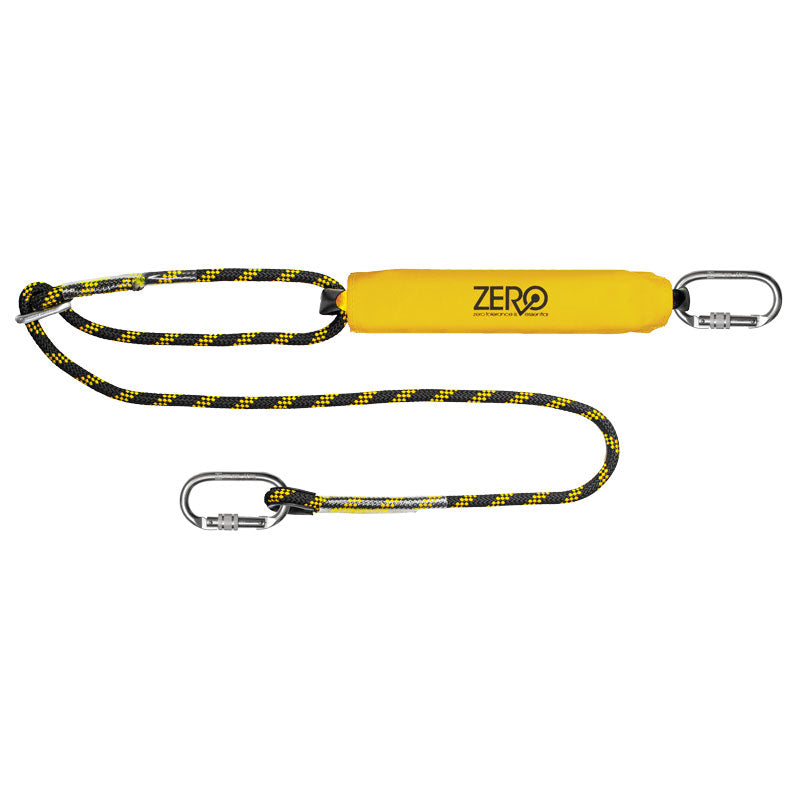 Zero Lasso Single Adjustable Rope Lanyard W/Carabiners