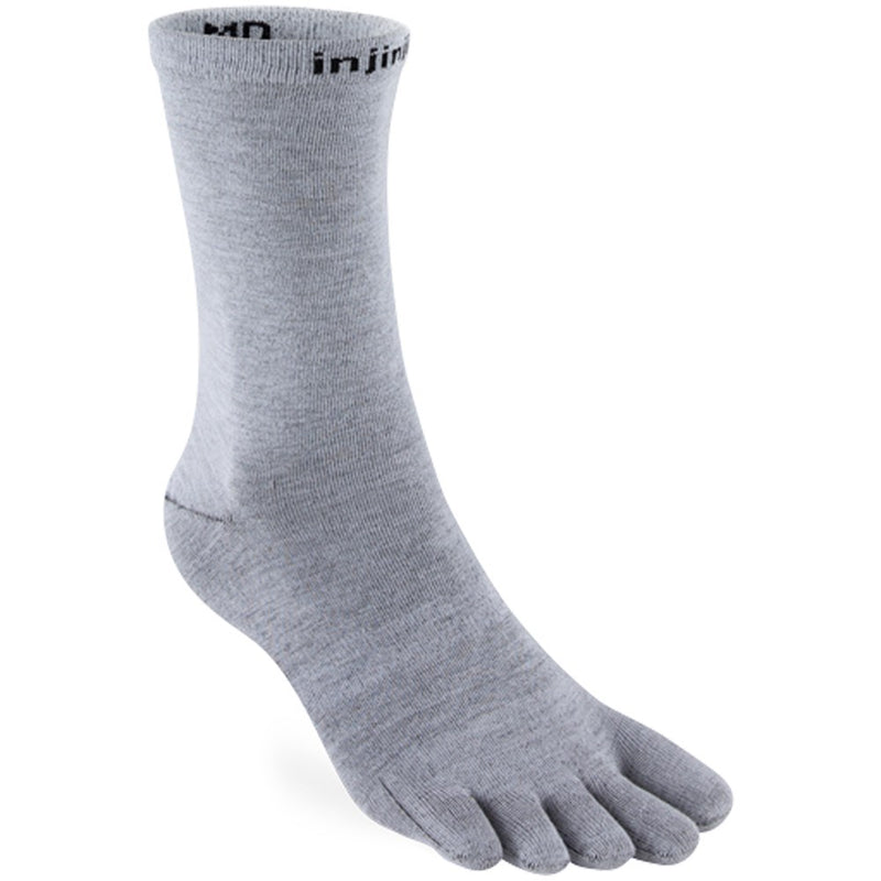 Injinji Toe Sock LINER 2.0 Lightweight Crew Grey