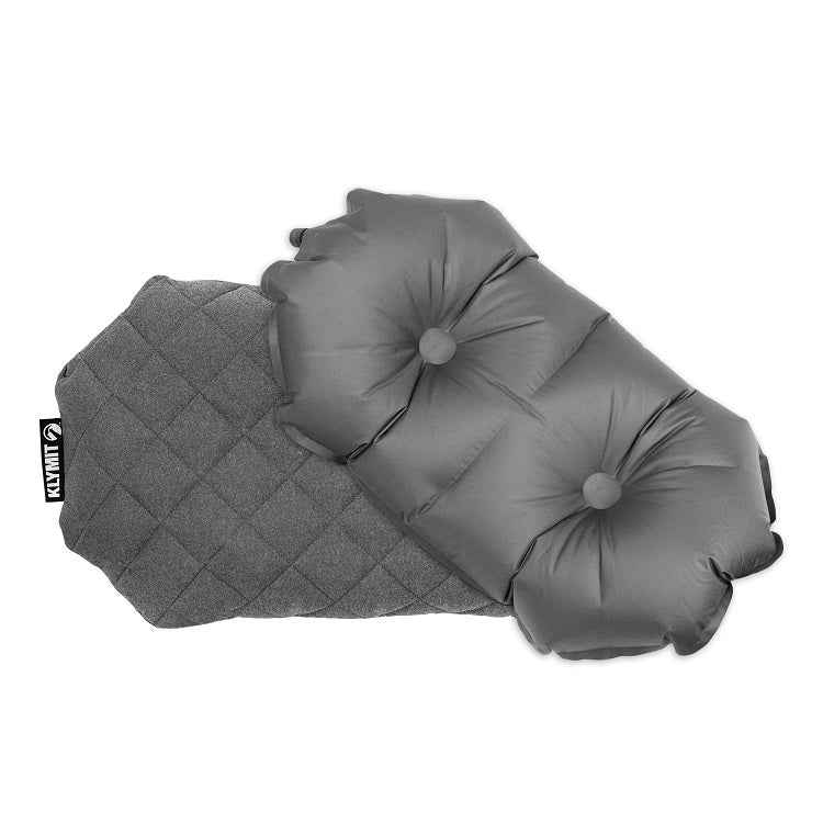 Klymit Inflatable Luxe Pillow, Grey