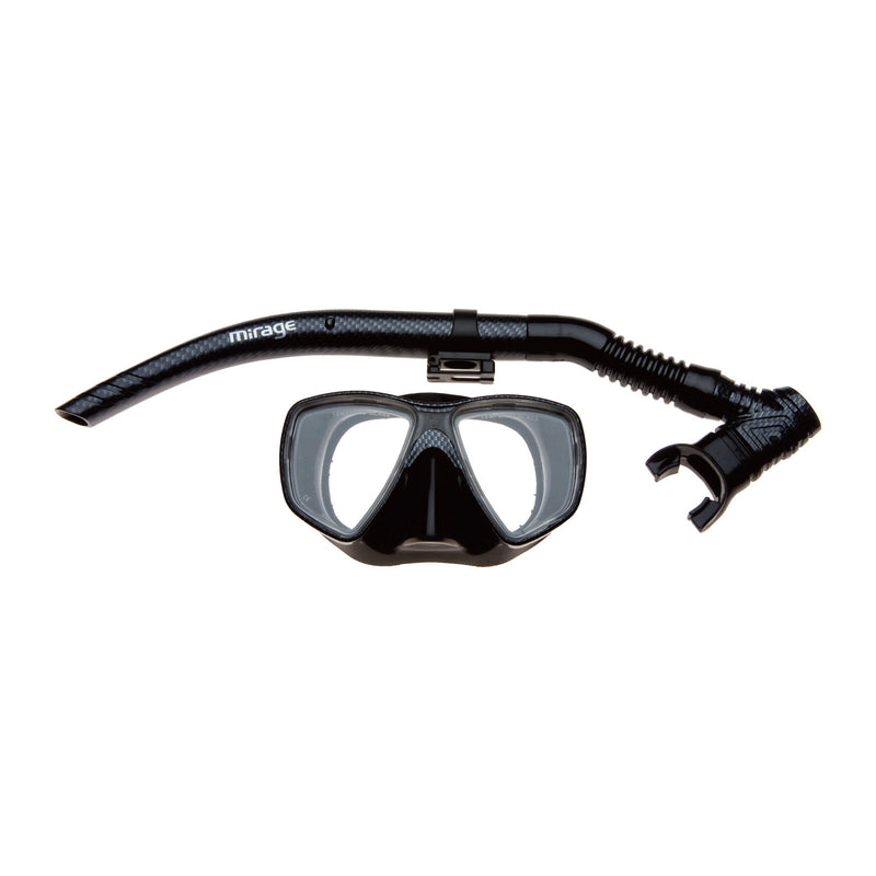 Mirage Carbon Mask & Snorkel Set