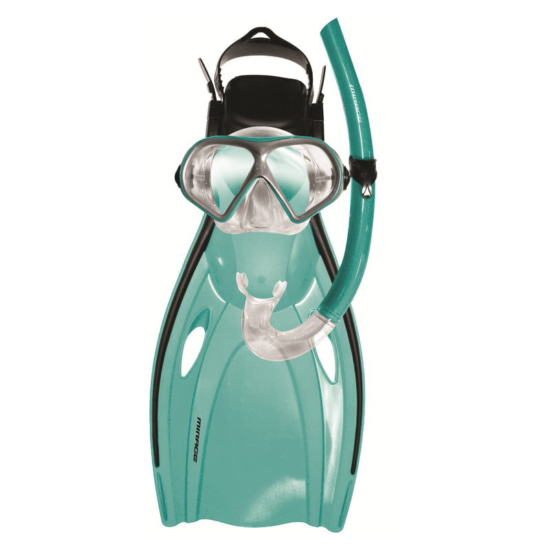 Mirage Mission Mask, Snorkel & Fin Set