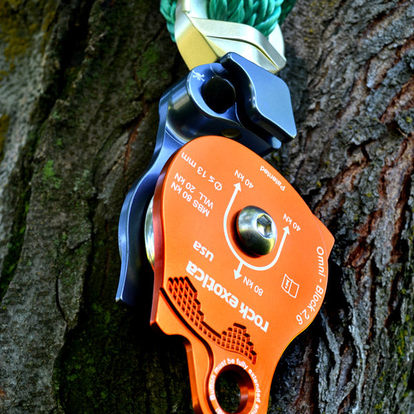 Rock Exotica Omni Block 2.6 Single Pulley, Orange