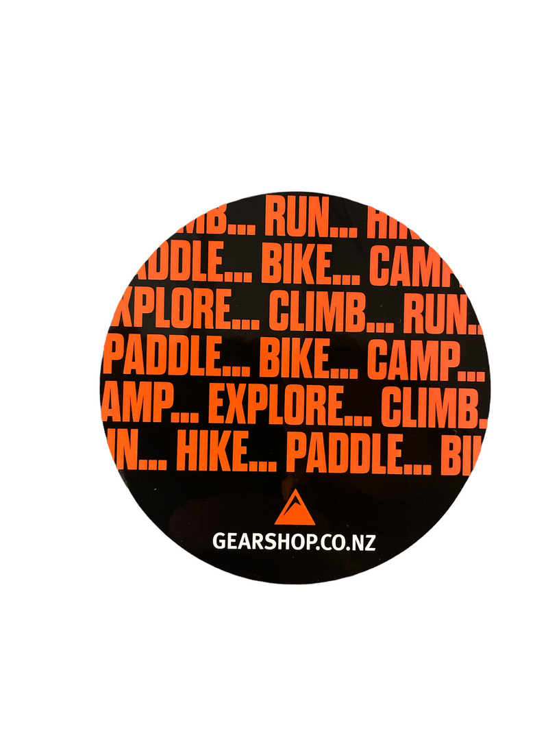 Gearshop 80mm Bike Hike Explore Sticker
