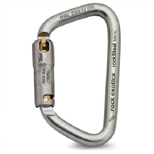 Rock Exotica Rock Steel Auto Lock Carabiner