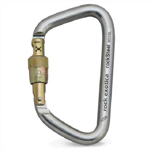 Rock Exotica rockSteel Screw Gate Carabiner