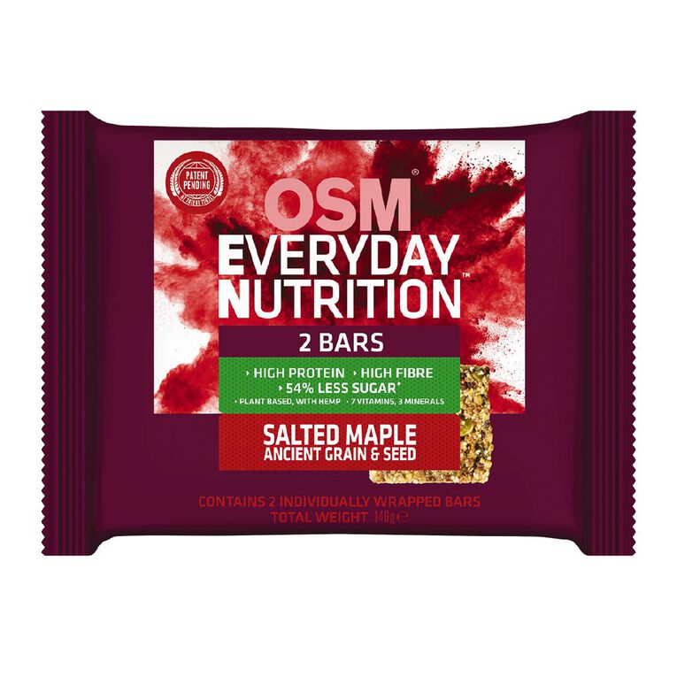 OSM Everyday Nutrition Salted Maple Bars, 146g, 2 Pack