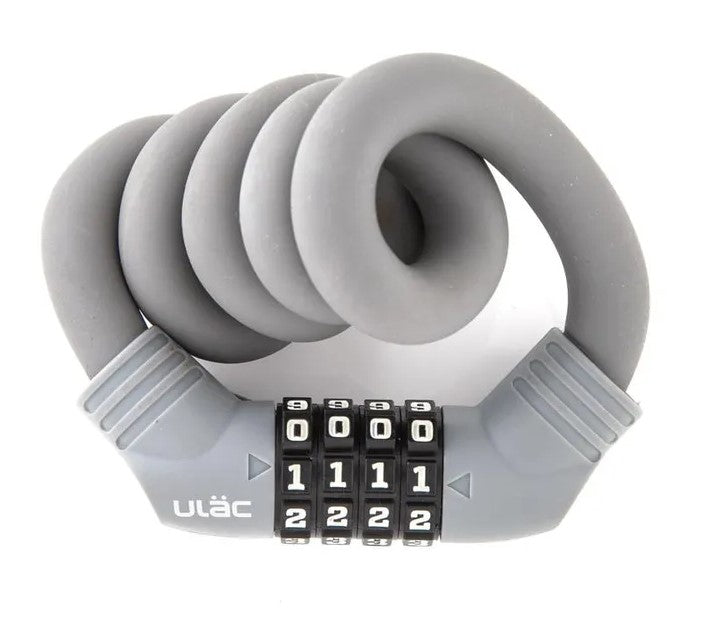 ULAC 1970 Cable Combo Lock 15mm x 60cm Grey