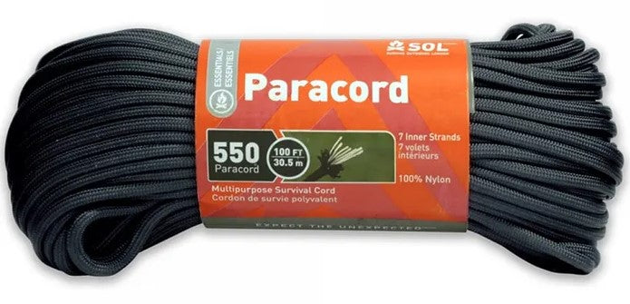 SOL Paracord 550 30M Black