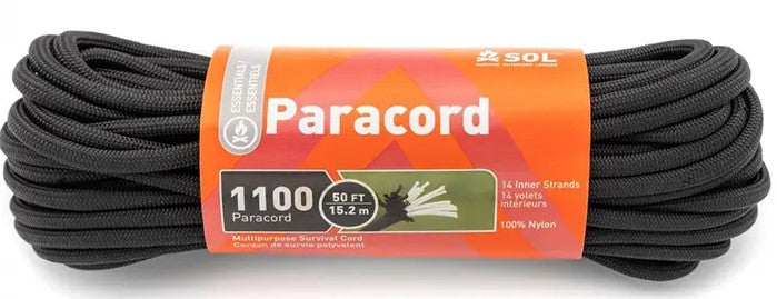 SOL Paracord 1100 15M Black
