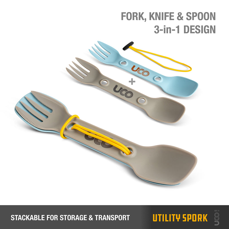 UCO Utility Spork 2-Pack with Lanyard