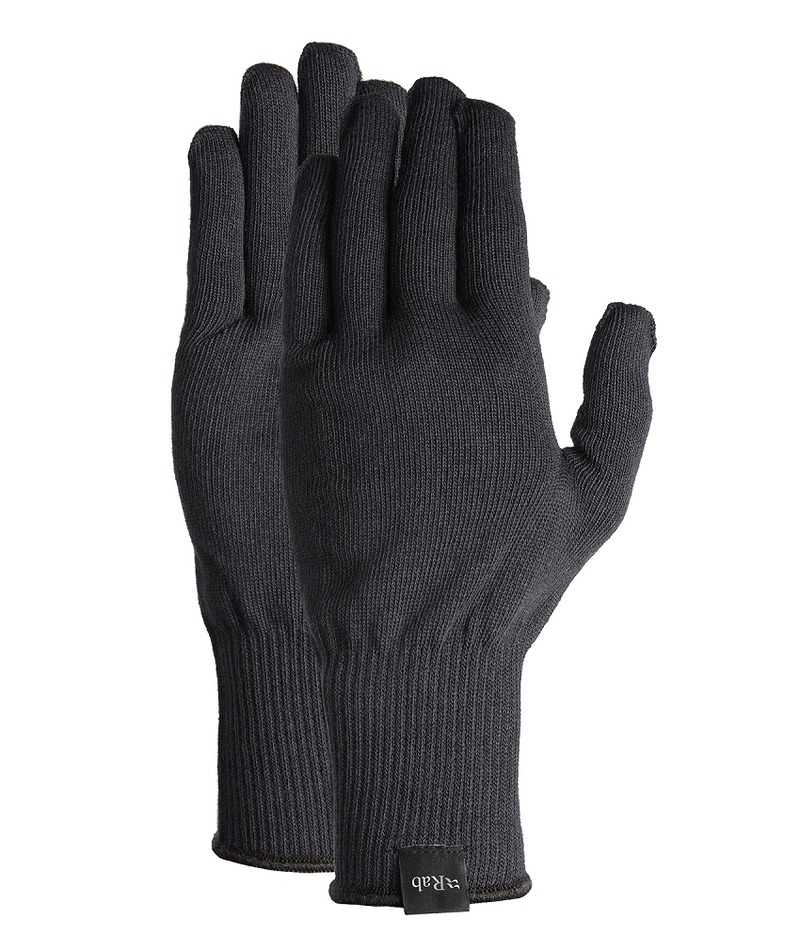 Rab Stretch Knit Mens Gloves Black