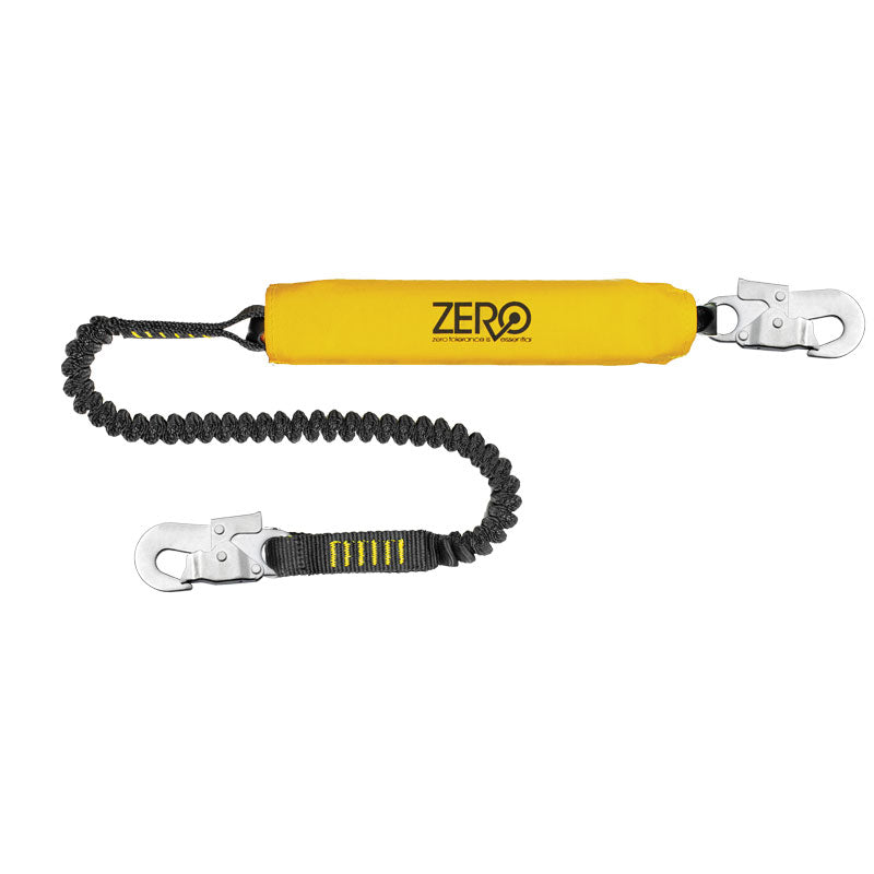 Zero Stretch Single Elasticated Lanyard W/Snaphooks - 2M